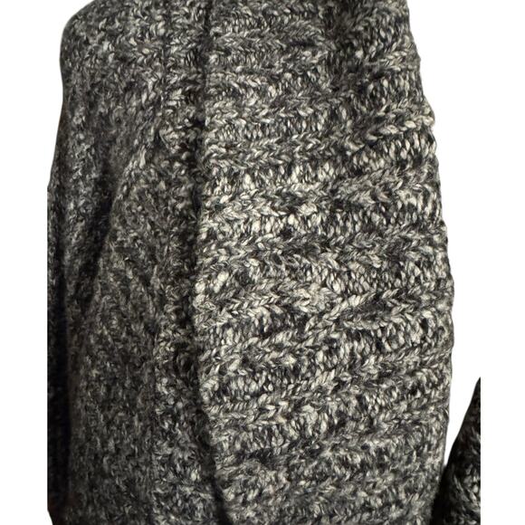 Talbots Black Ivory Cocoon Cardigan 3X – Cozy Knit Open Front - Picture 6 of 8